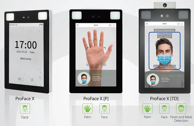 Face & Palm Verification and Fever Detection Terminal